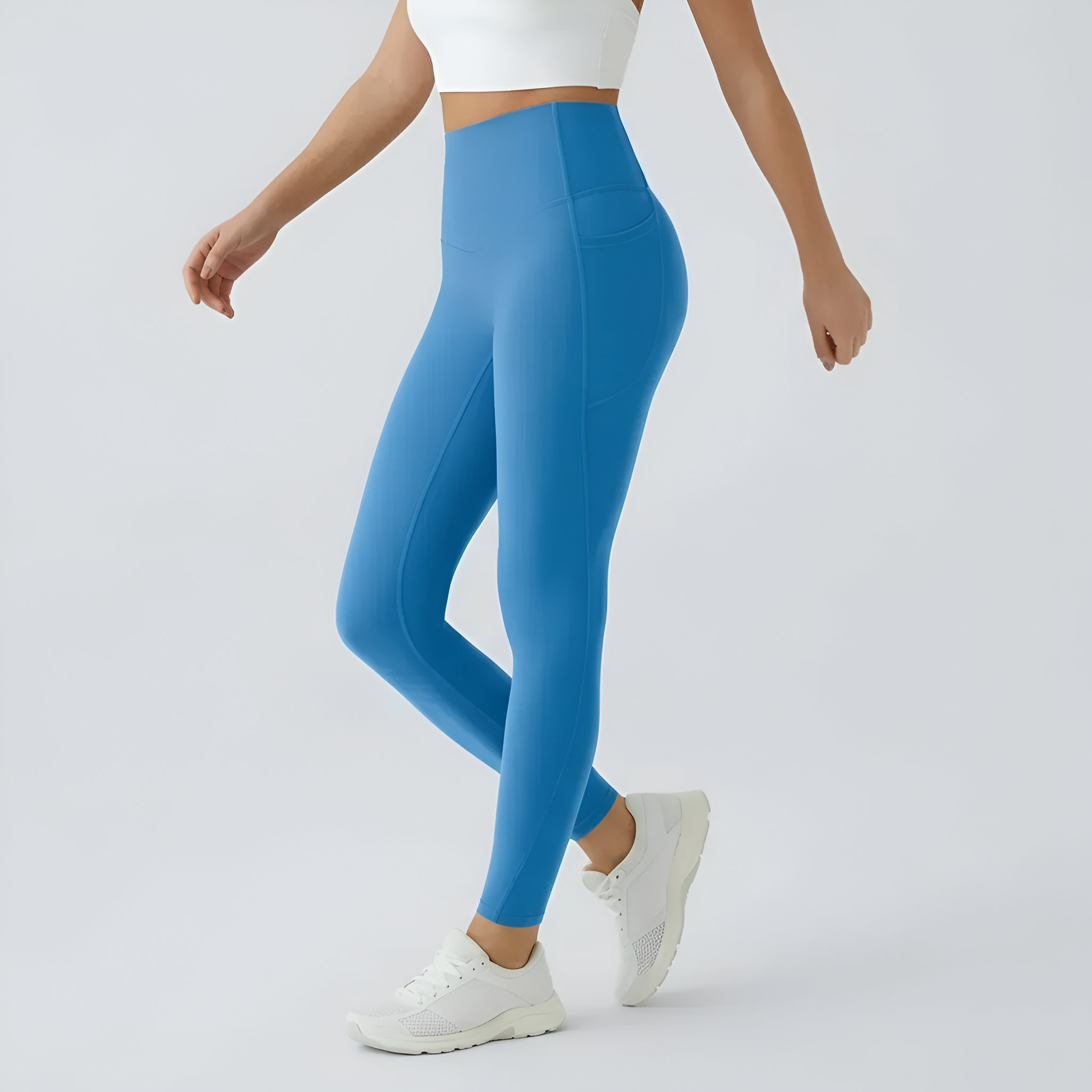 High Rise Shaping Leggings With Side Pockets And Sculpting Fit For Women