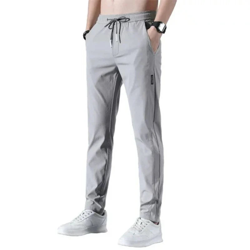 Slim Fit Comfort Pants Set – side profile view