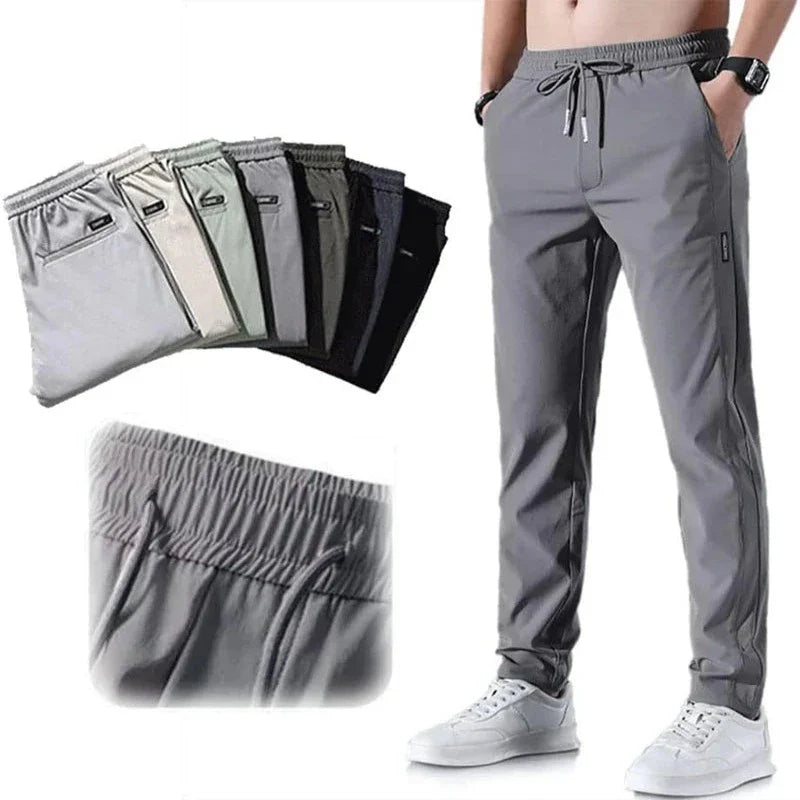 Slim Fit Comfort Pants Set – pocket detail close-up