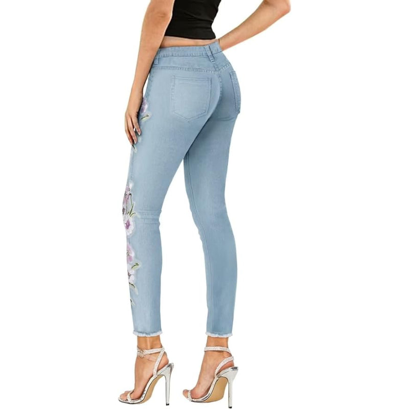 Stylish Comfy Stretch Denim Skinny Jeans – lifestyle view 16
