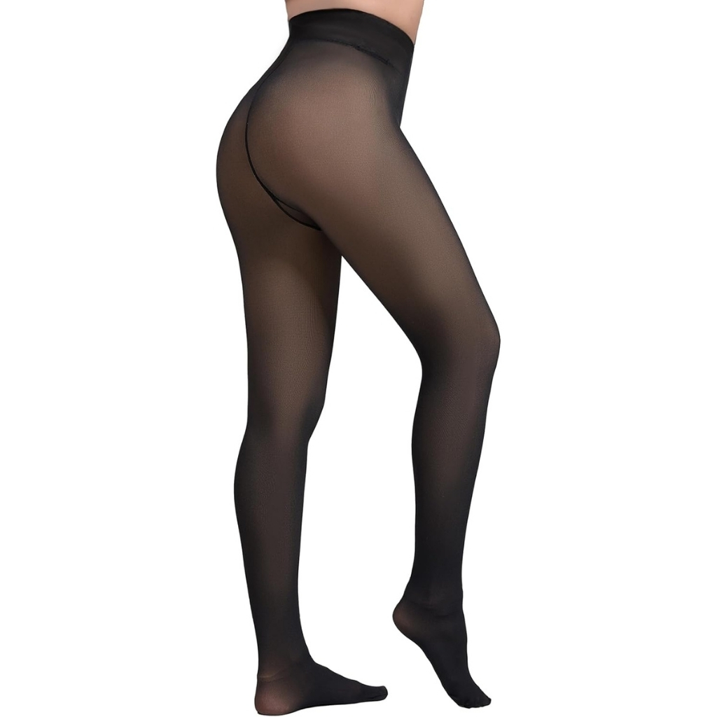 Thermal Leggings With One Seam And Fleece Lining For Women