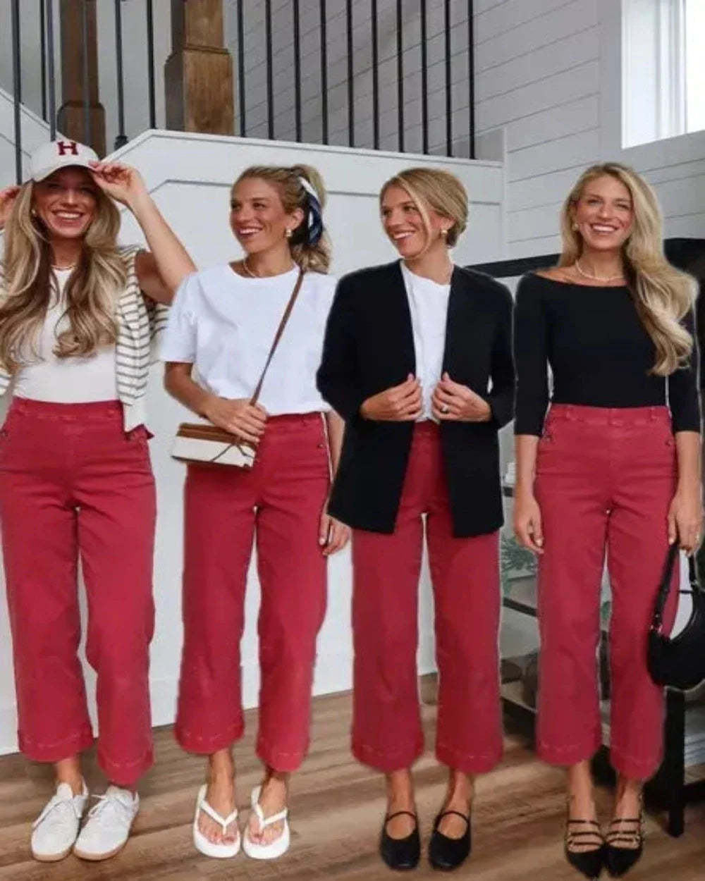 Classic Cropped Wide Pants