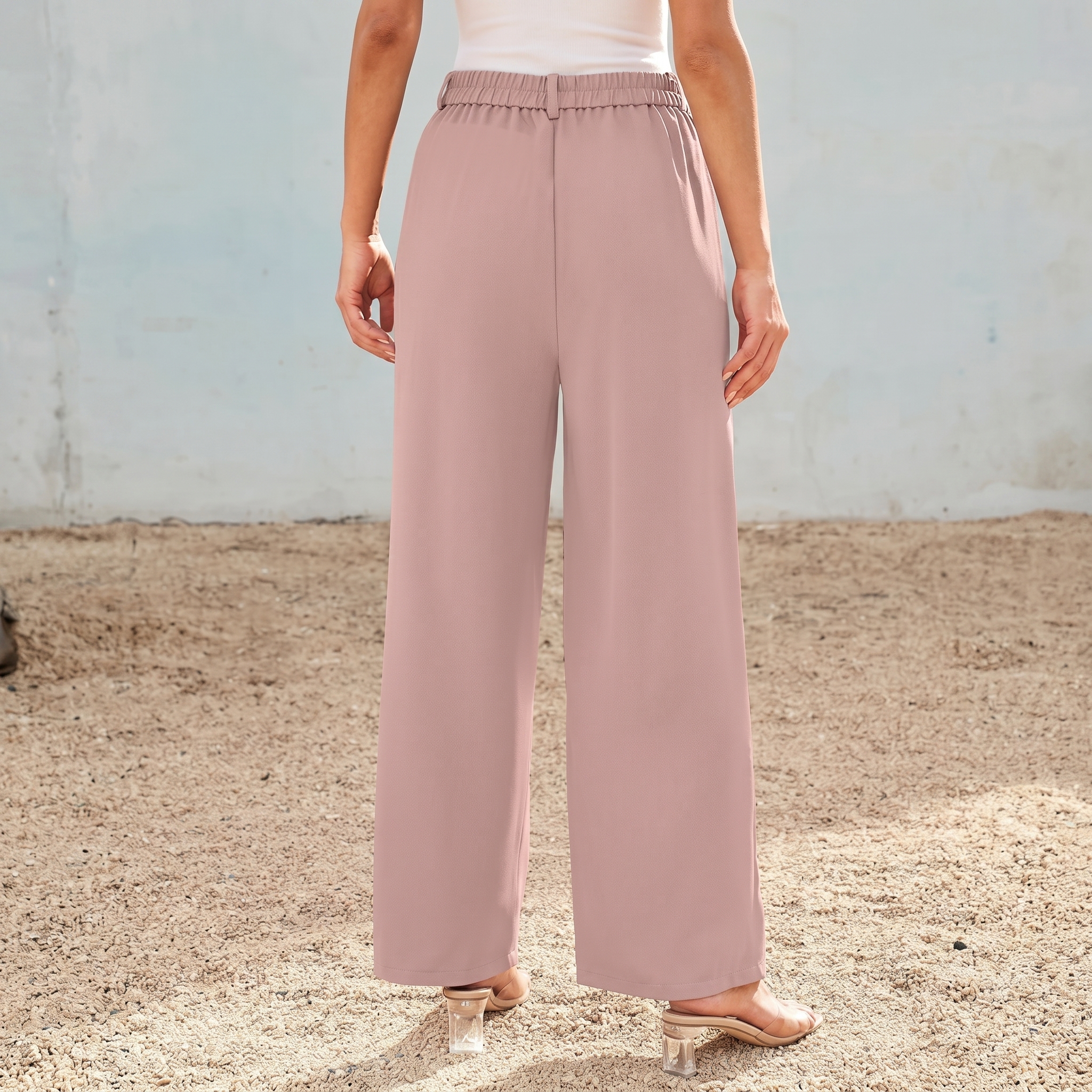 Wide And Leg Dress Pants High Rise Dressy For Women
