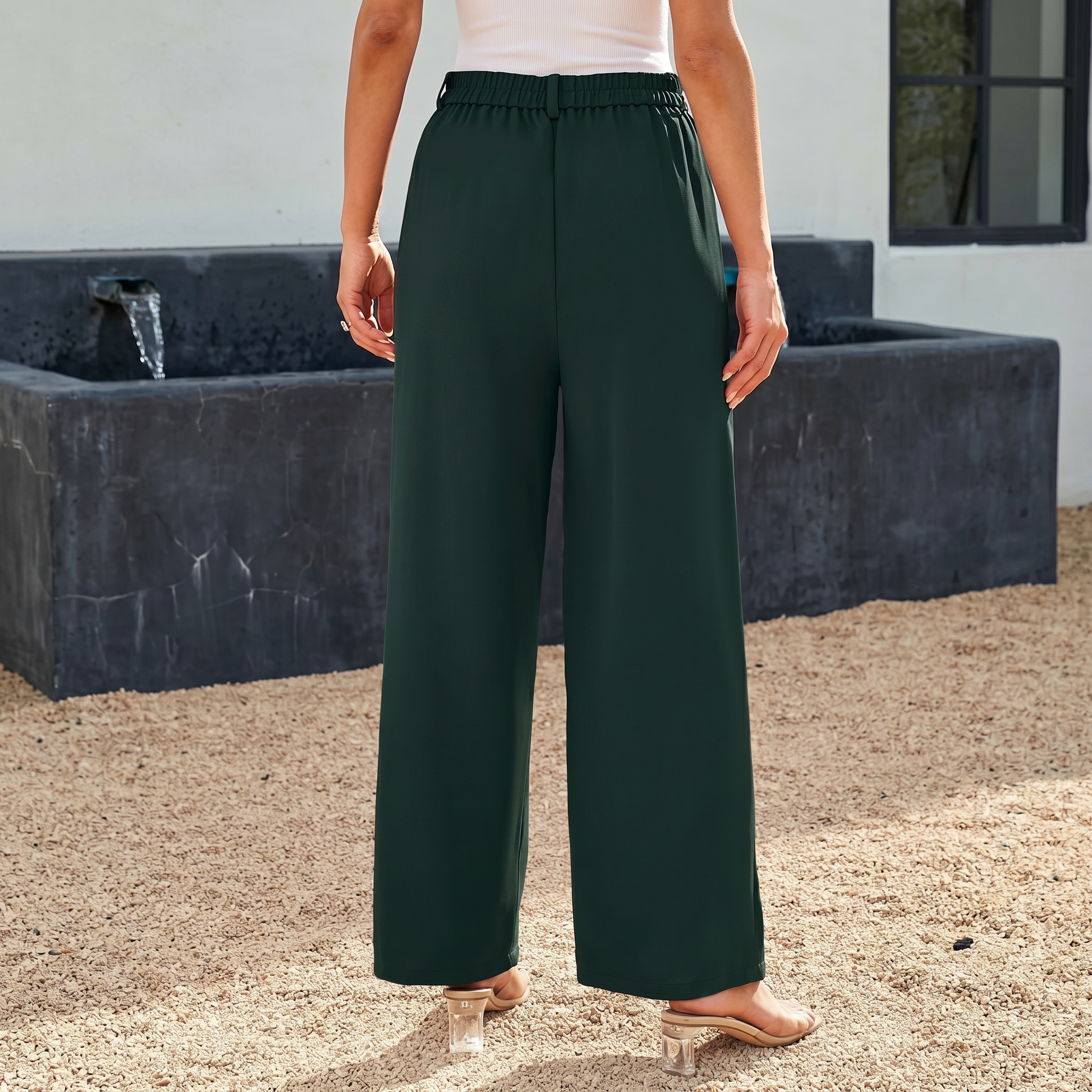 Wide And Leg Dress Pants High Rise Dressy For Women