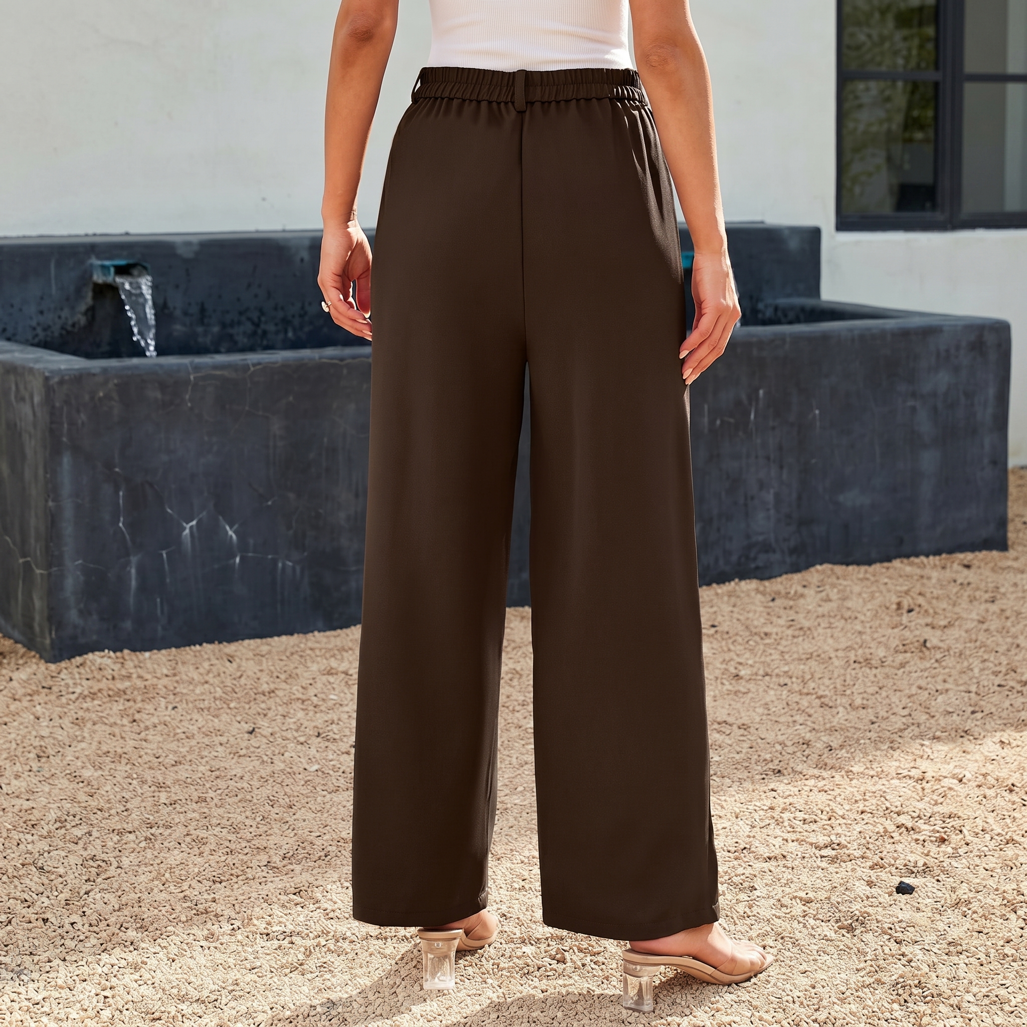 Wide And Leg Dress Pants High Rise Dressy For Women