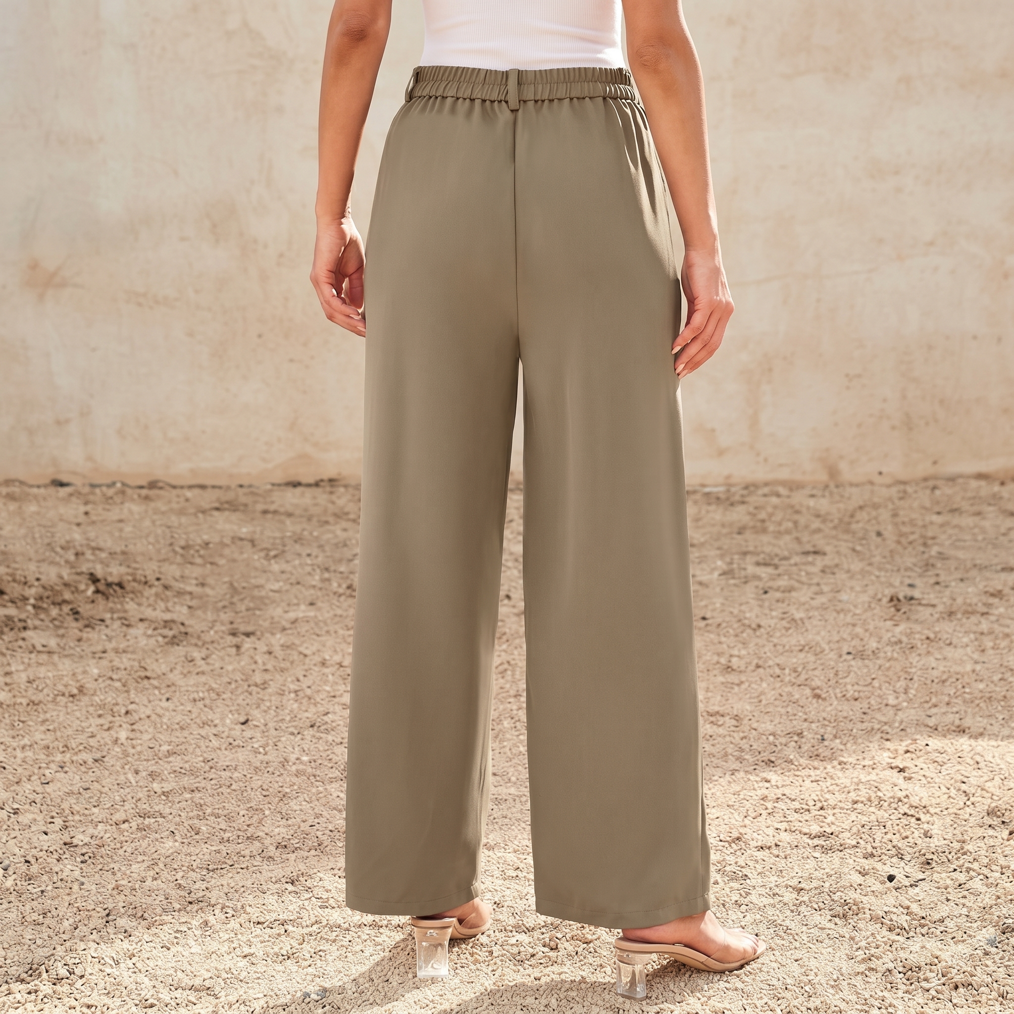 Wide And Leg Dress Pants High Rise Dressy For Women