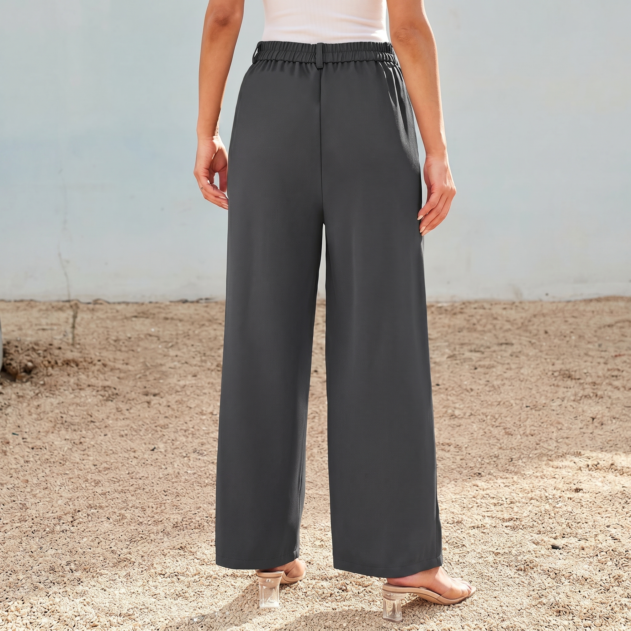 Wide And Leg Dress Pants High Rise Dressy For Women