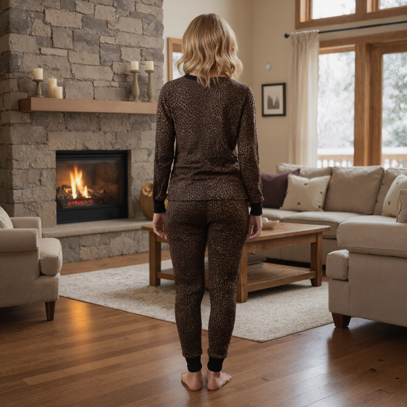 Women's Women Micro Waffle Thermal Set – waistband detail