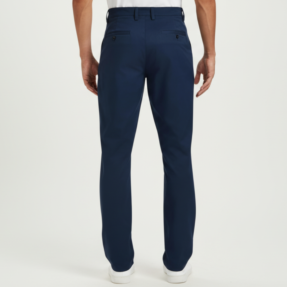 Classic Fit Golf Pants With Stretch Comfort For Men – side profile view