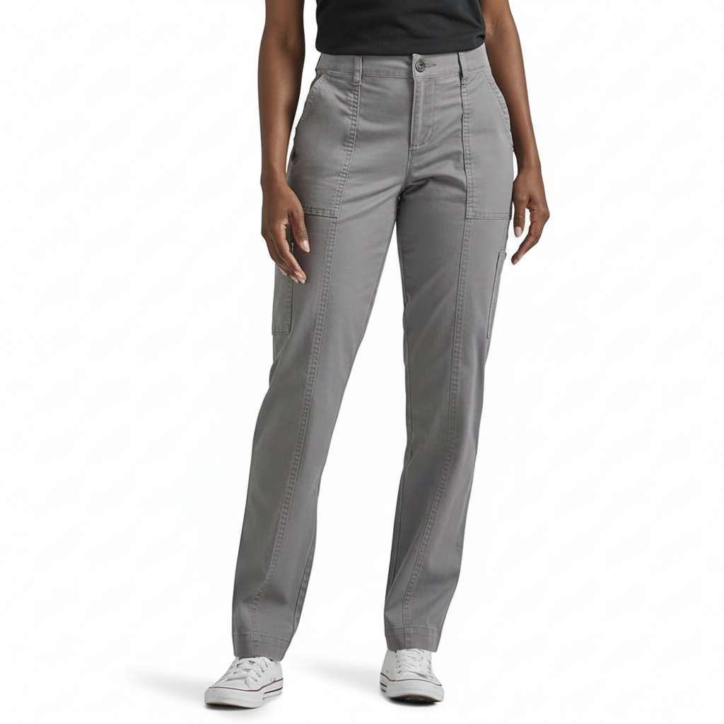 Flex To Go Straight Fit Utility Pants For Women – waistband detail
