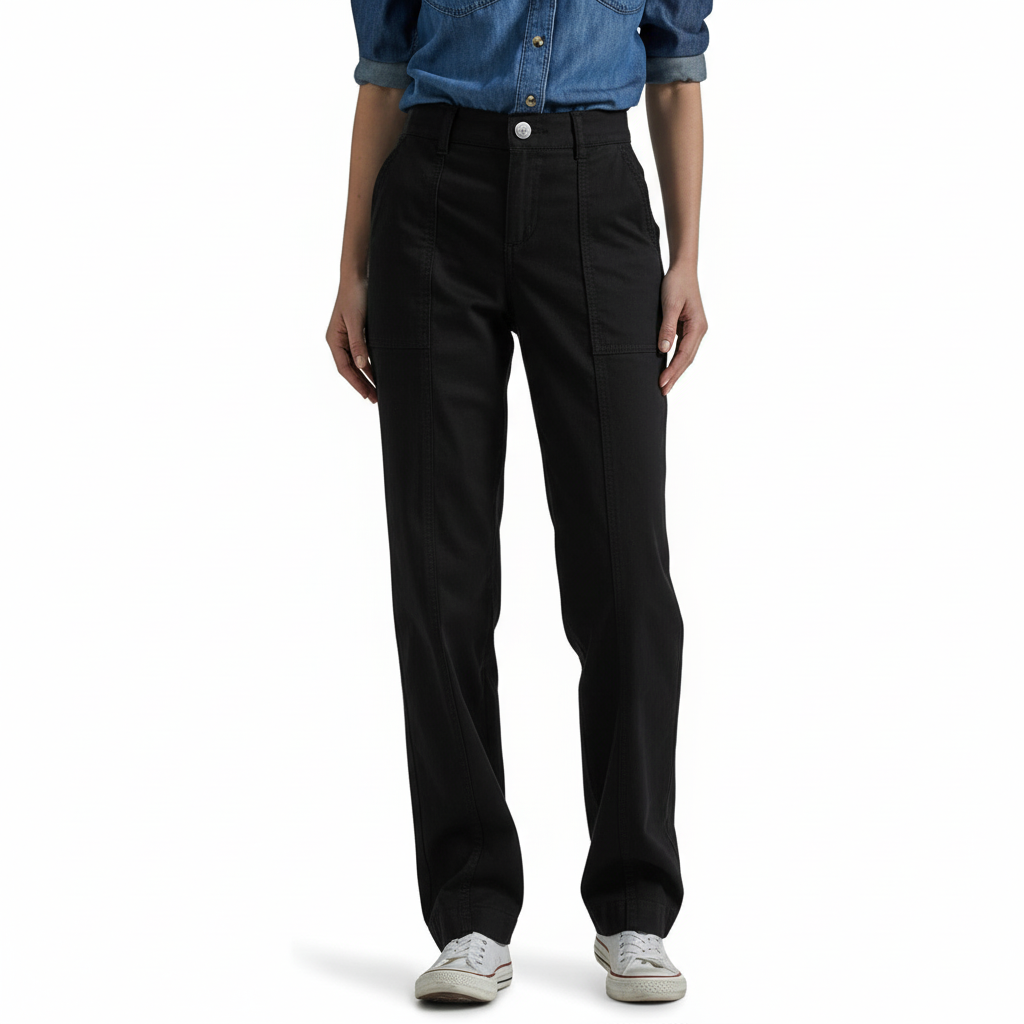 Flex To Go Straight Fit Utility Pants For Women – full length outfit view