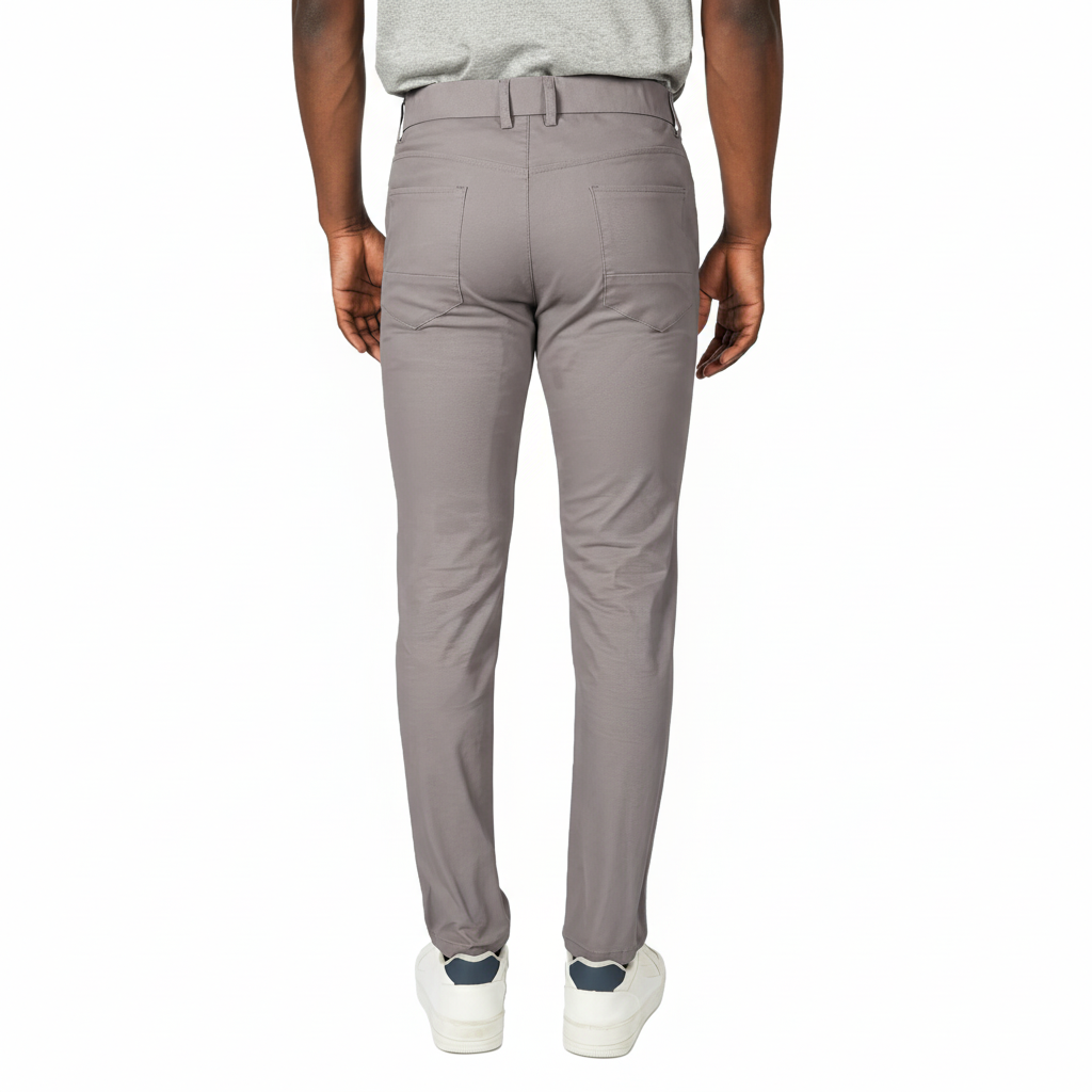 Flat Front Skinny Stretchy Slim Fit Tapered Trousers – lifestyle view 22