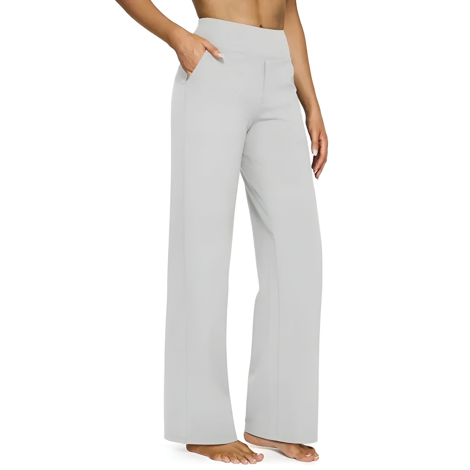 Loose High Waist Business Casual and Yoga Pants for WomenComfortable High Yoga Pants With Pockets For Women - Image 12
