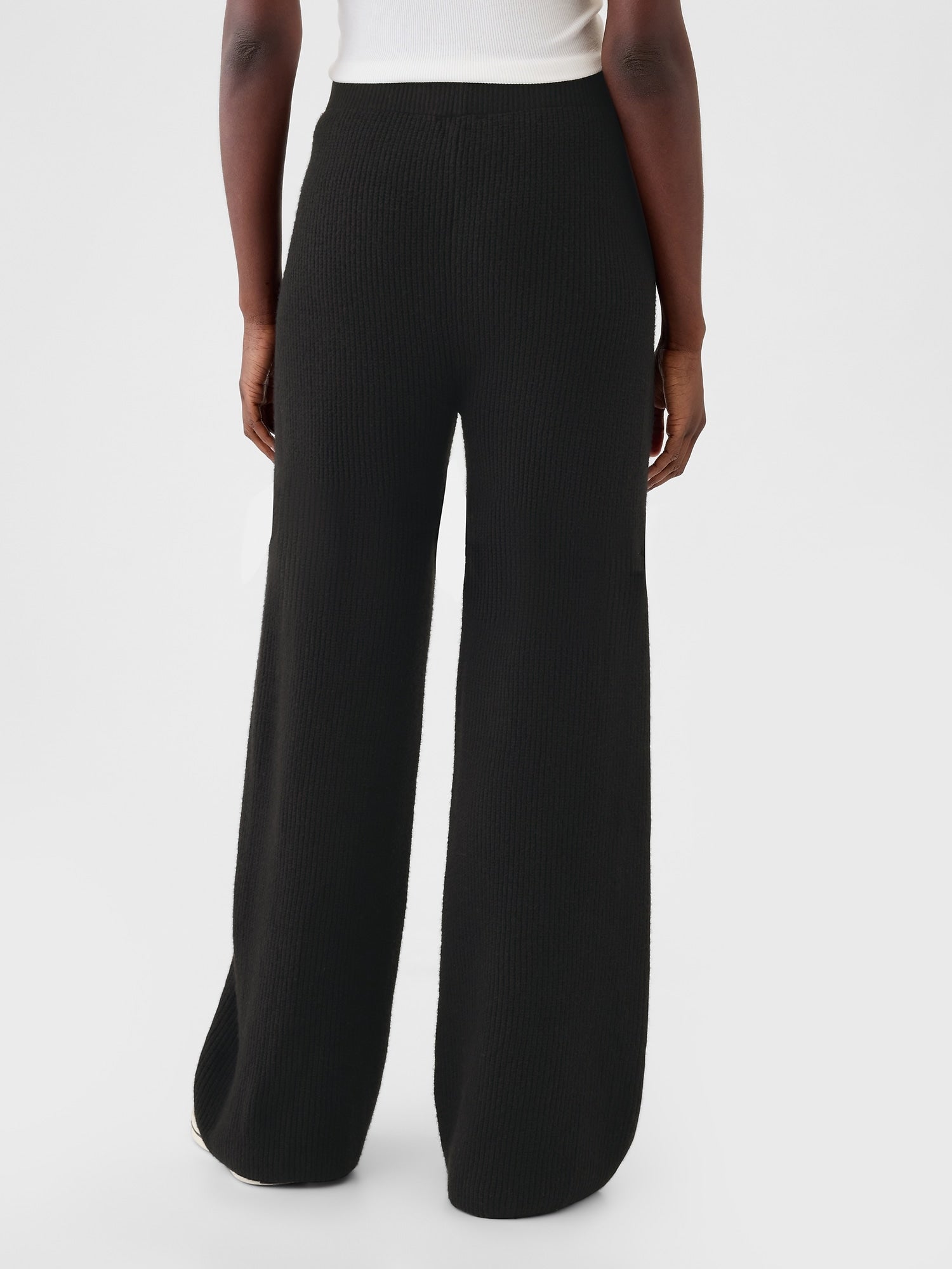 Warm Shaker Stitch Sweater Knit Pants