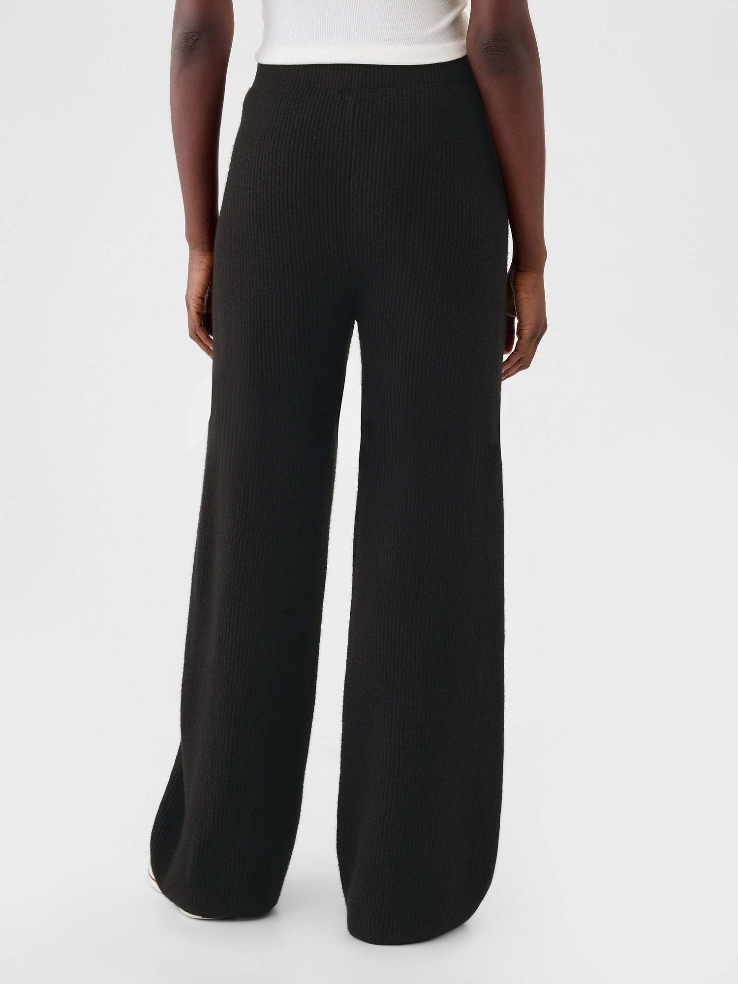 Warm Shaker Stitch Sweater Knit Pants