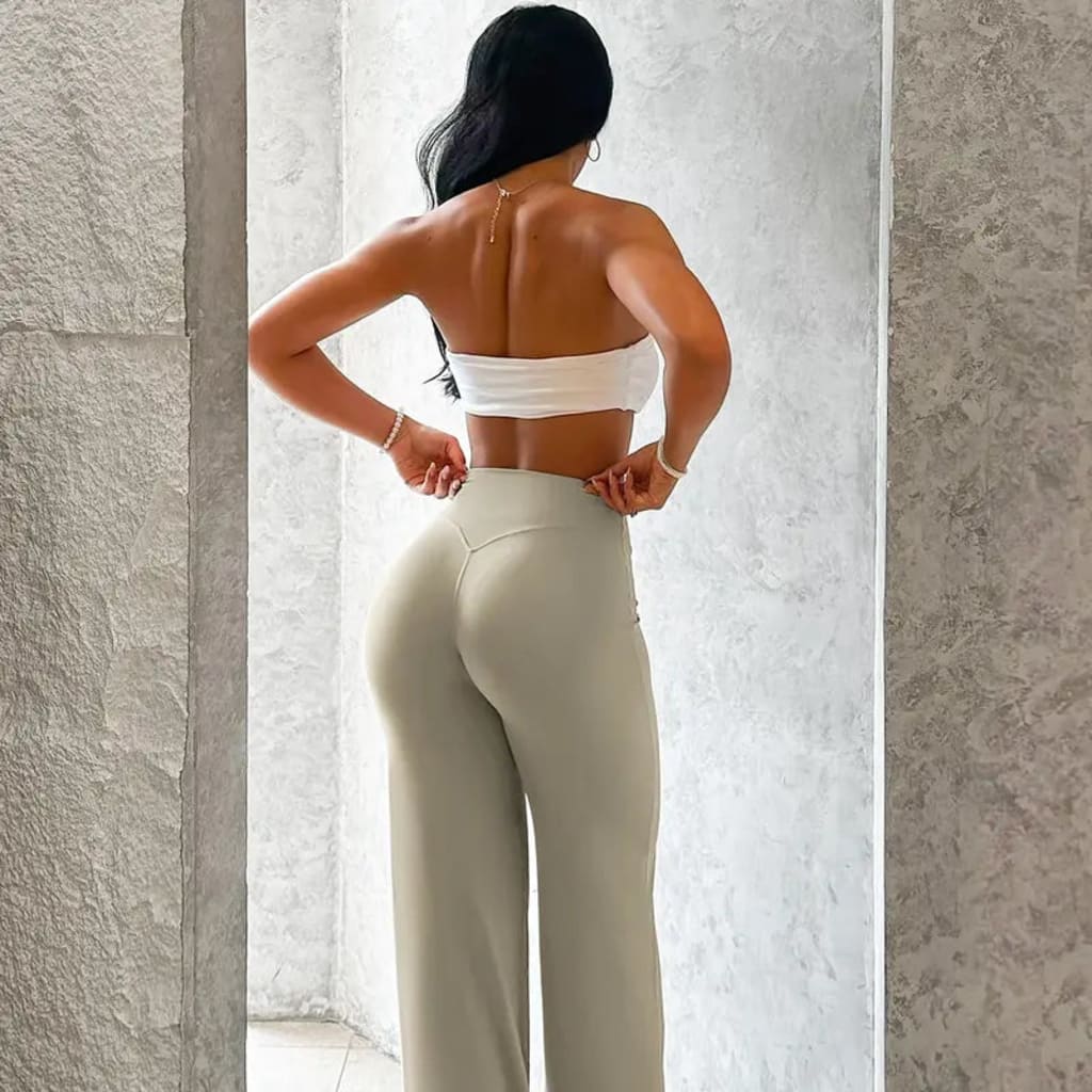 Casual Stretch Wide Length Pants For Women