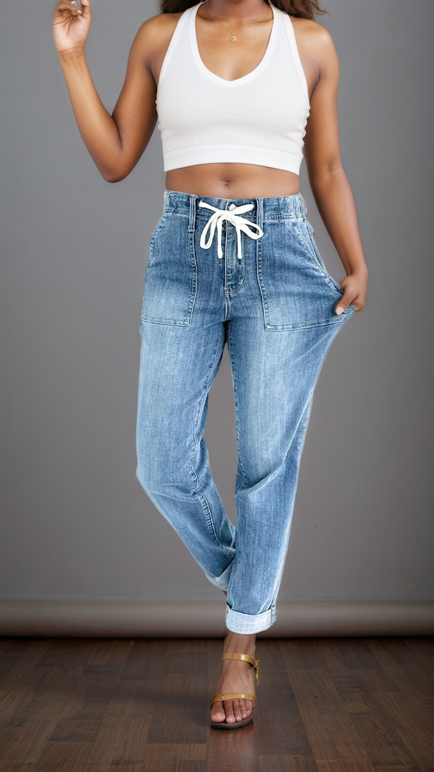 JB Pull On Denim JoggersJB Pull On Denim Joggers - Image 21