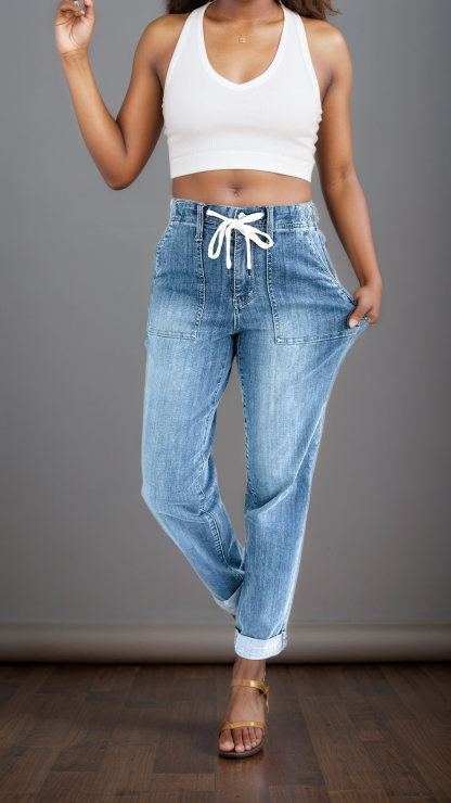 JB Pull On Denim Joggers