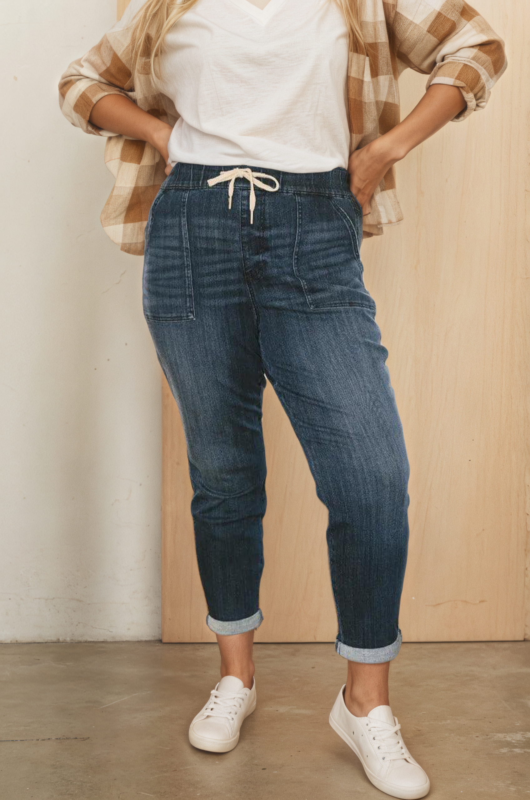 JB Pull On Denim Joggers