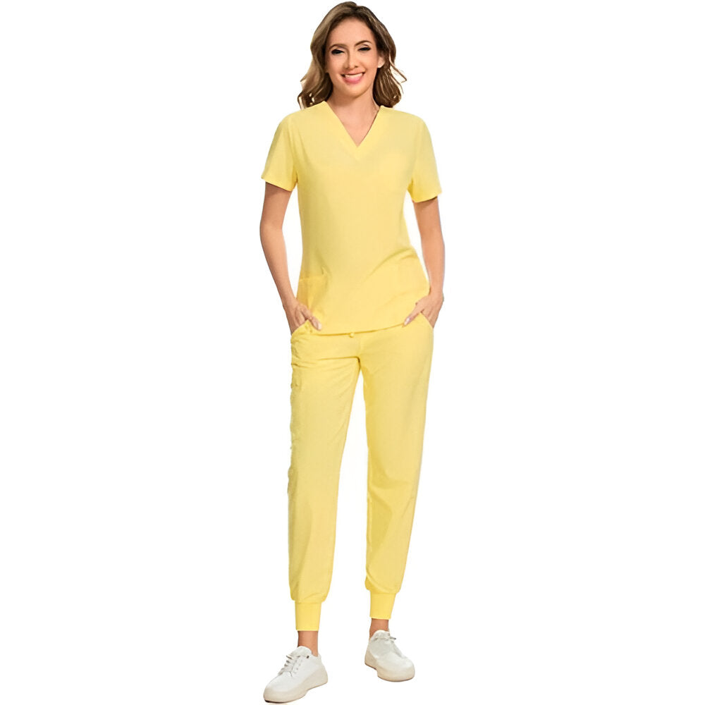 Lightweight Scrub Suit With Jogger PantsLightweight Scrub Suit With Jogger Pants - Image 11