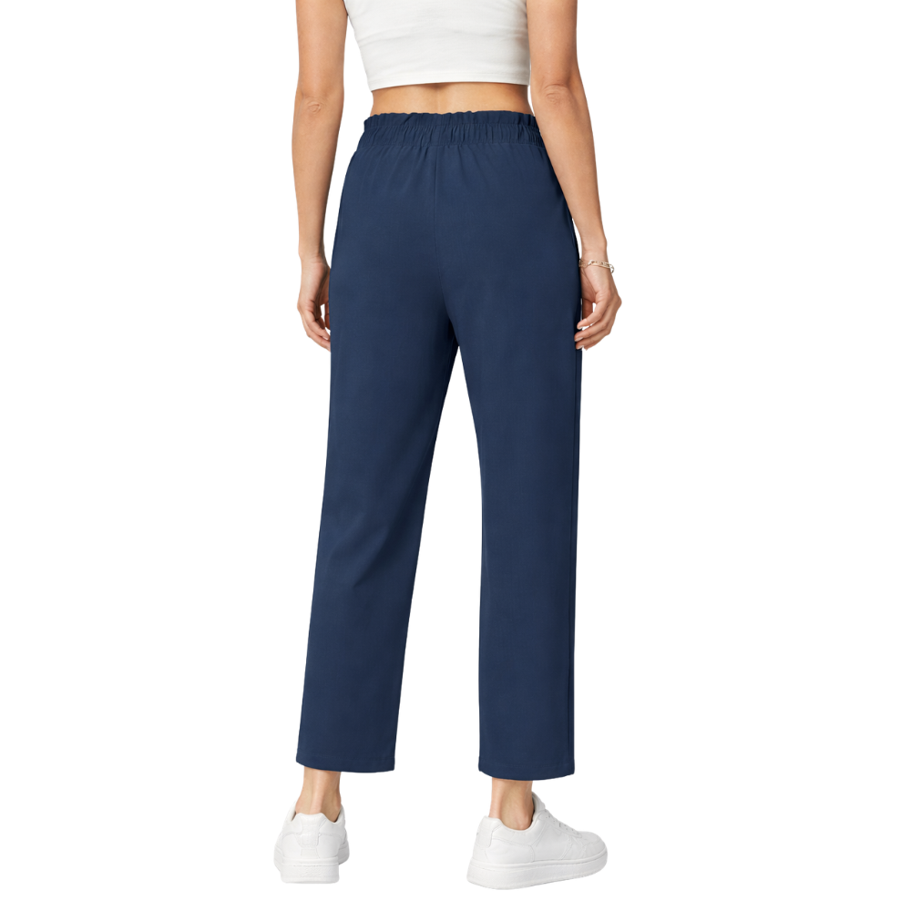Casual High Rise Loose Fit Summer Pants With Side Pockets – lifestyle view 19