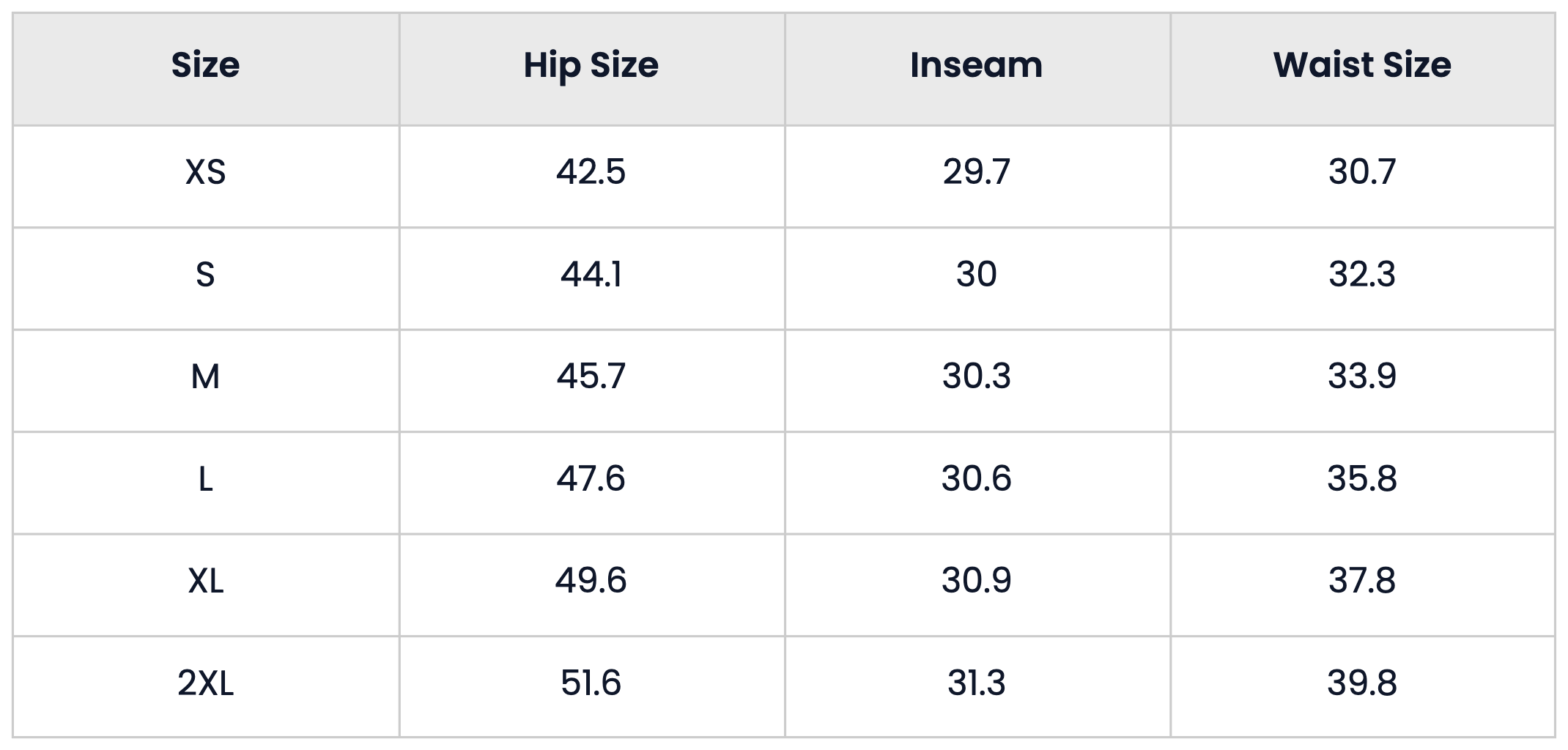 Size Chart for Loose Fit Washed Baggy wide silhouette Denim Jeans for Men