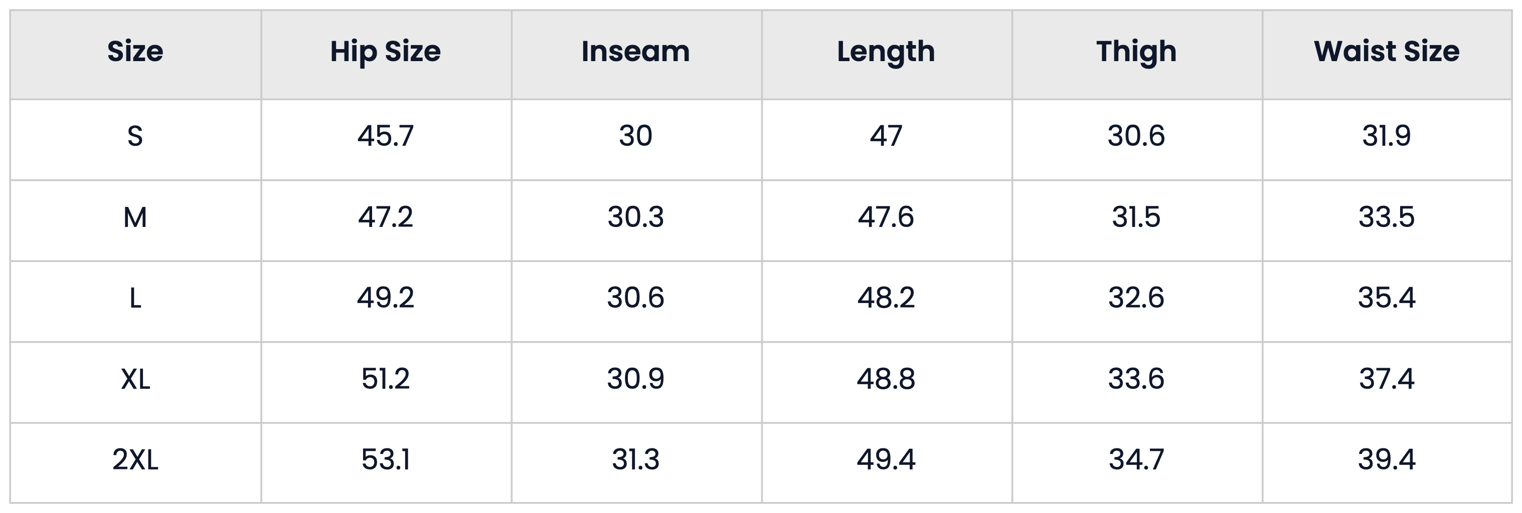 Size Chart for Vintage Washed Barrel Lower Silhouette Streetwear Jeans for Men
