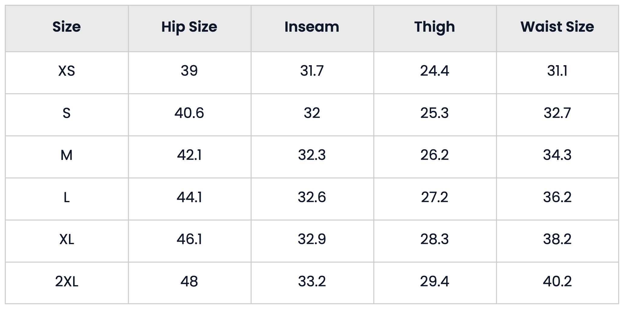 Size Chart for Washed Flared Pocket Slim Fit Cargo Denim Jeans for Men