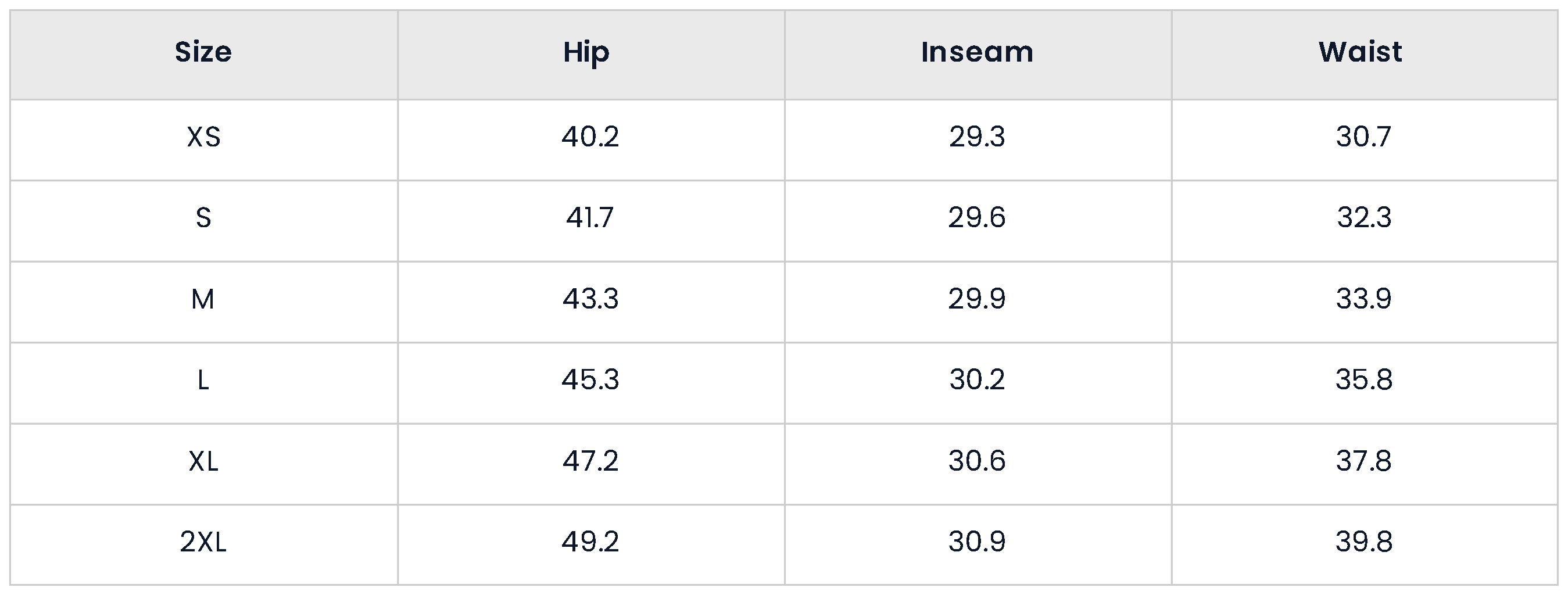 Size Chart for Loose Ripped Detail Wide Silhouette Jeans For Men