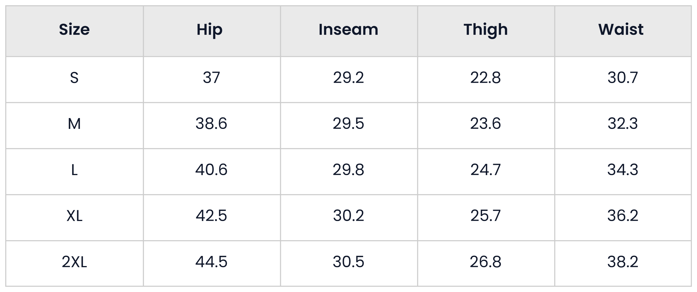 Size Chart for Casual Splatter Ripped Jeans For Men