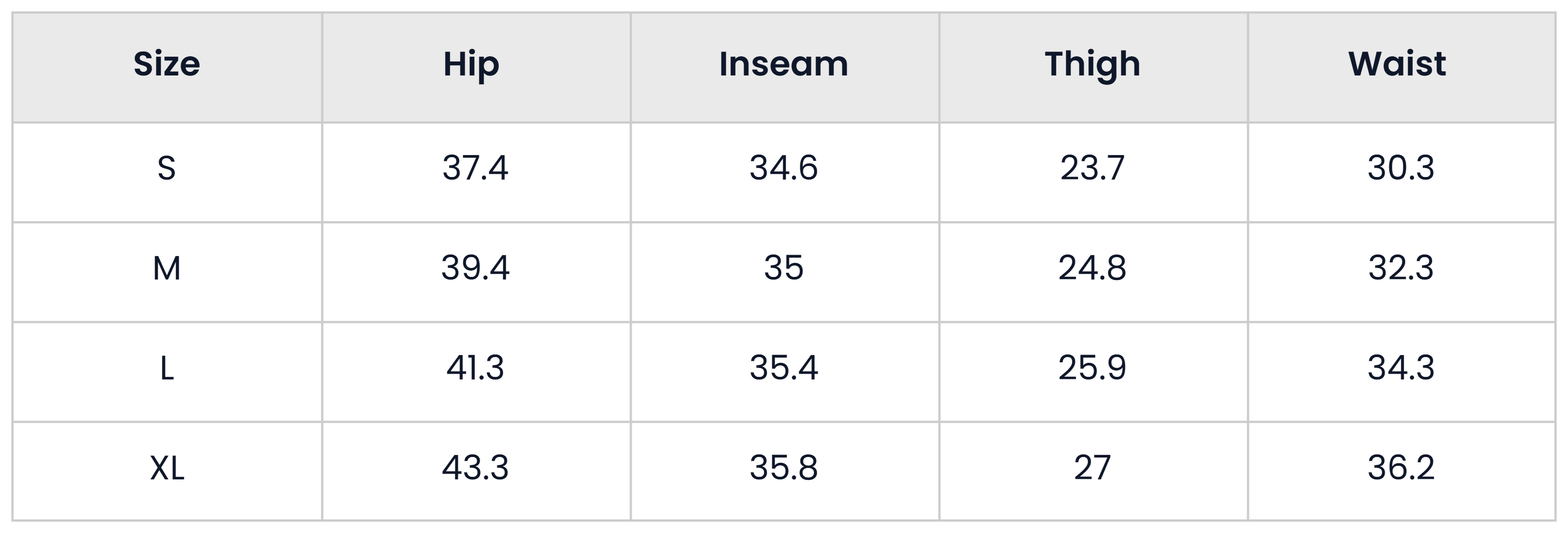 Size Chart for Casual Street Style Zipper Layered Jeans For Men