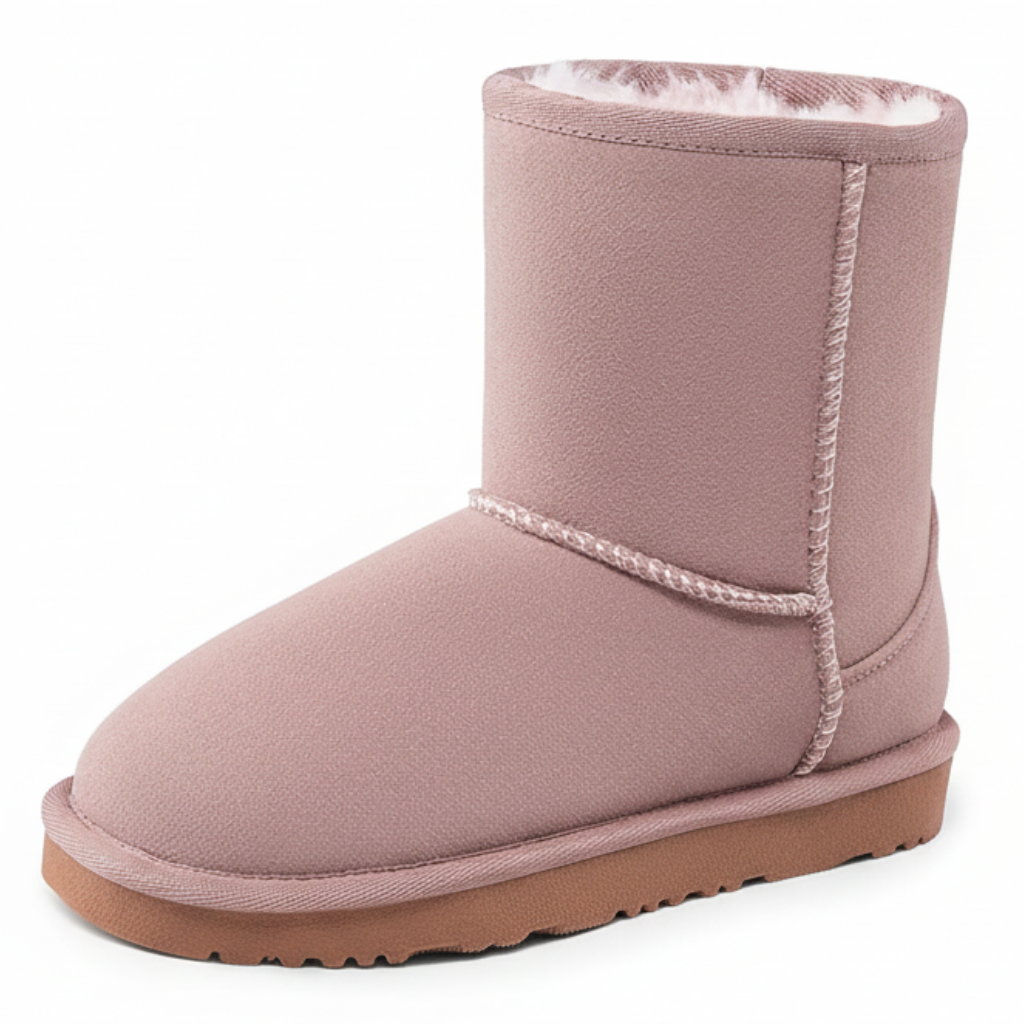 Girls And Boys Kids Faux Fur Lined Winter Snow Boots