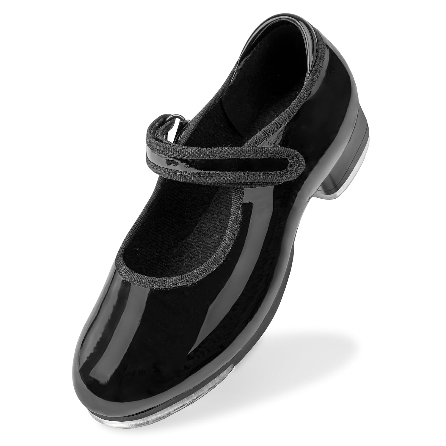Classic Tap Dance Shoes with Adjustable Strap For Girls