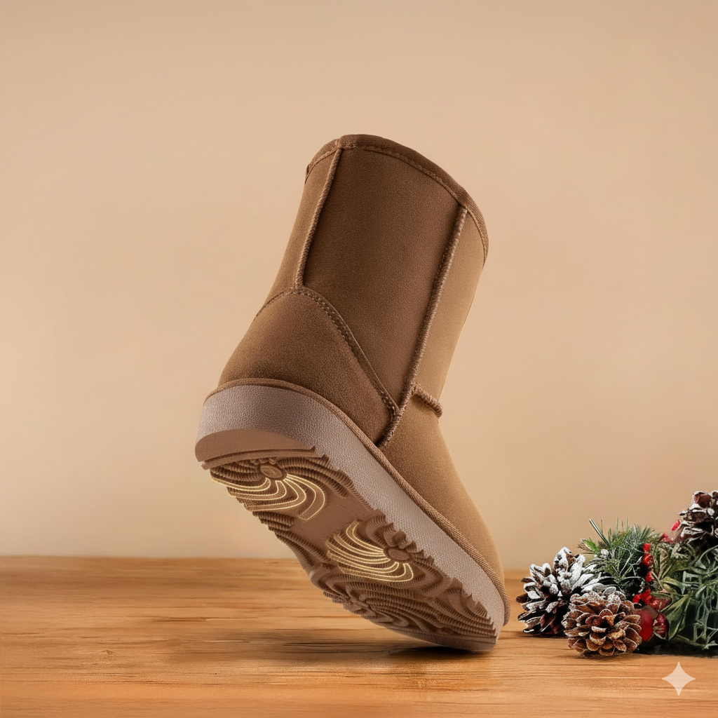 Girls And Boys Kids Faux Fur Lined Winter Snow Boots