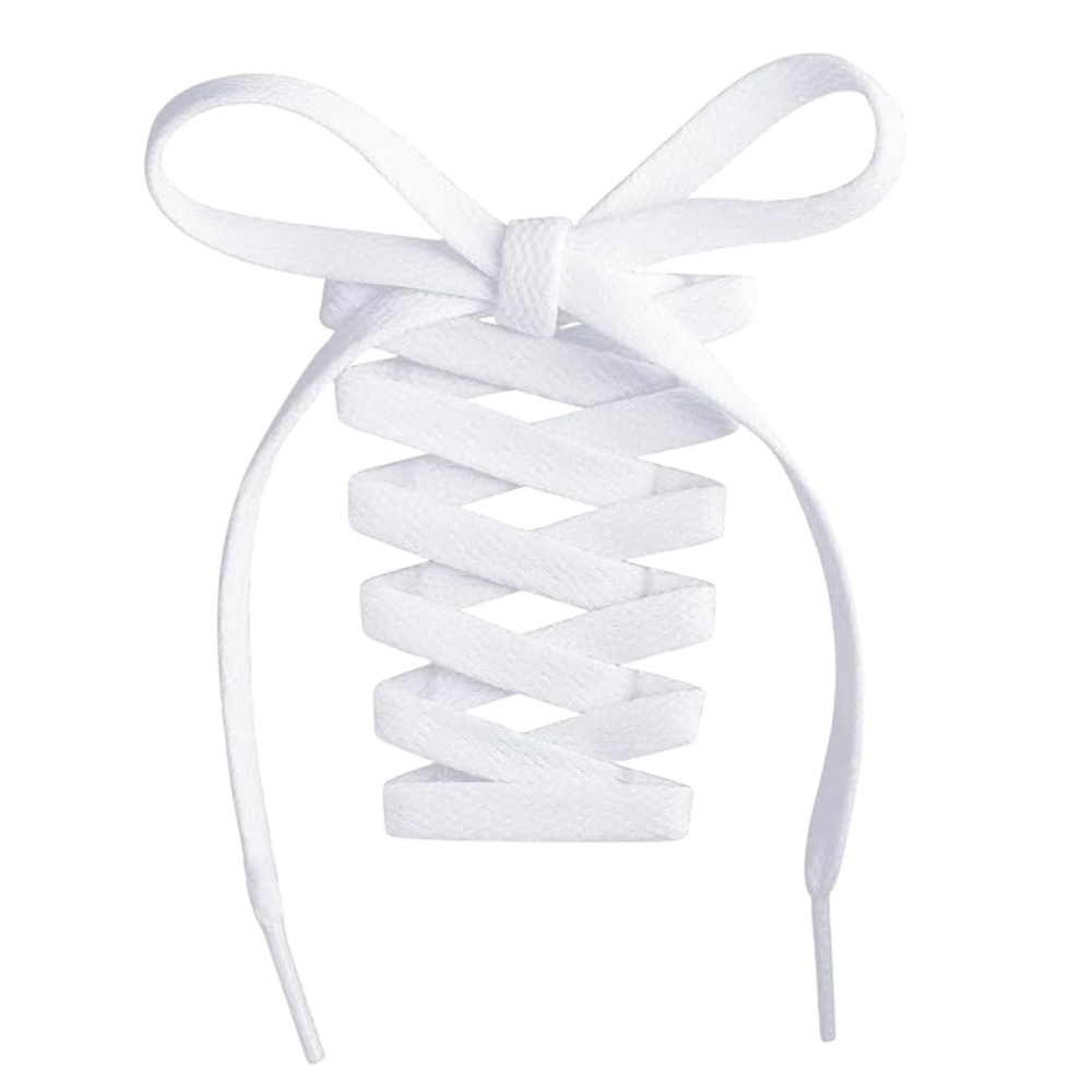 Pair of 2 Flat Shoelaces for Sneakers