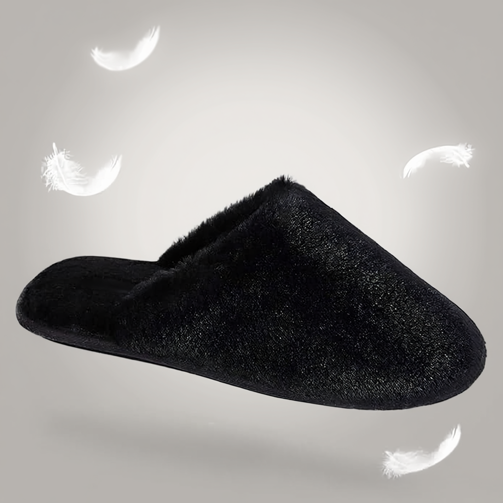Comfy Women’s Fuzzy Memory Foam Scuff Slippers