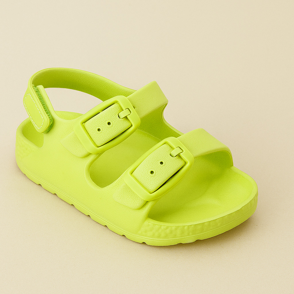 Double Buckle Children Adjustable Back Strap Water Sandal For Toddler Boys Girls