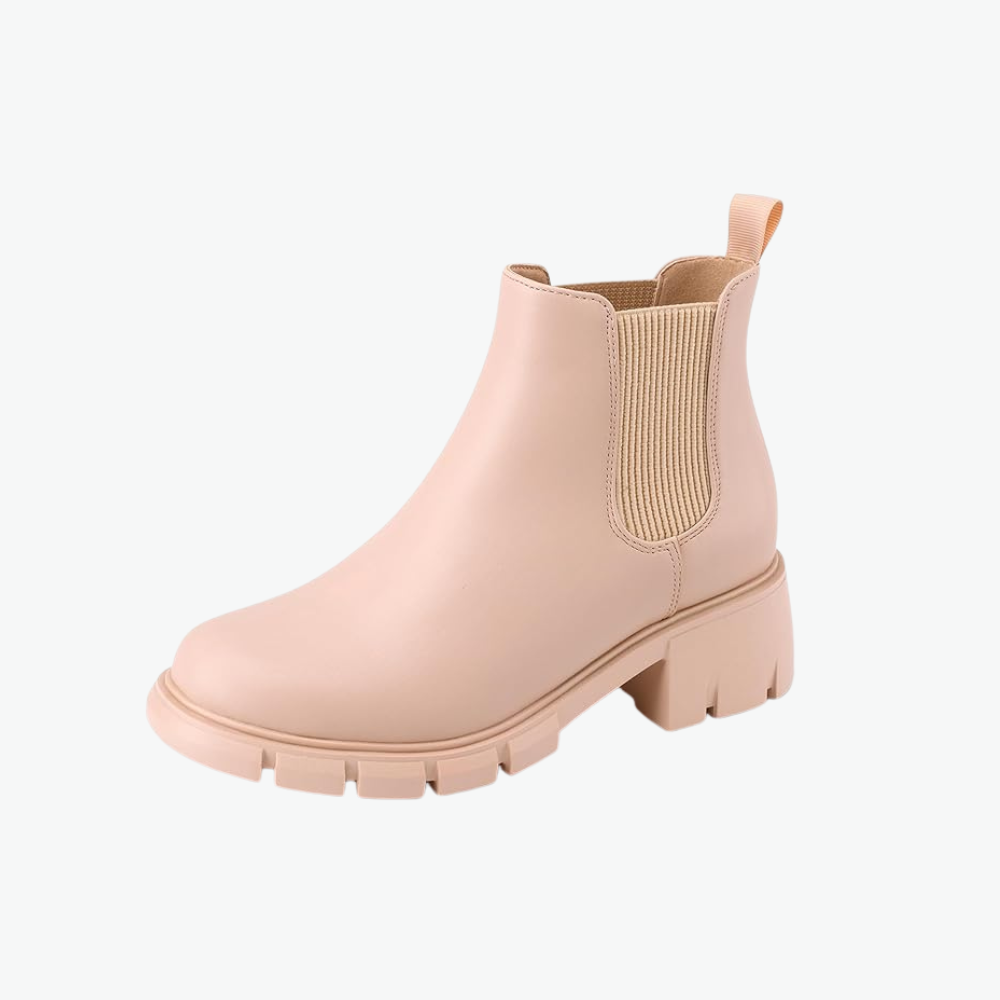 Girls Chelsea Boots With Comfortable Lug Sole