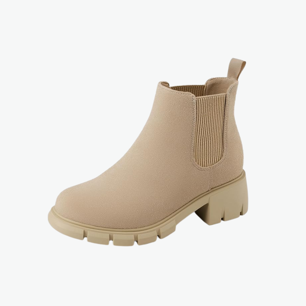 Girls Chelsea Boots With Comfortable Lug Sole