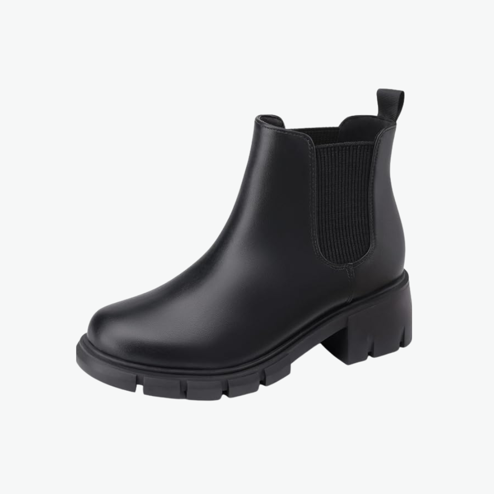 Girls Chelsea Boots With Comfortable Lug Sole