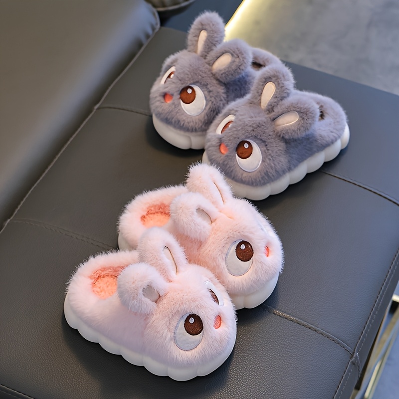 Fuzzy Bunny Style Indoor Slippers For Girls