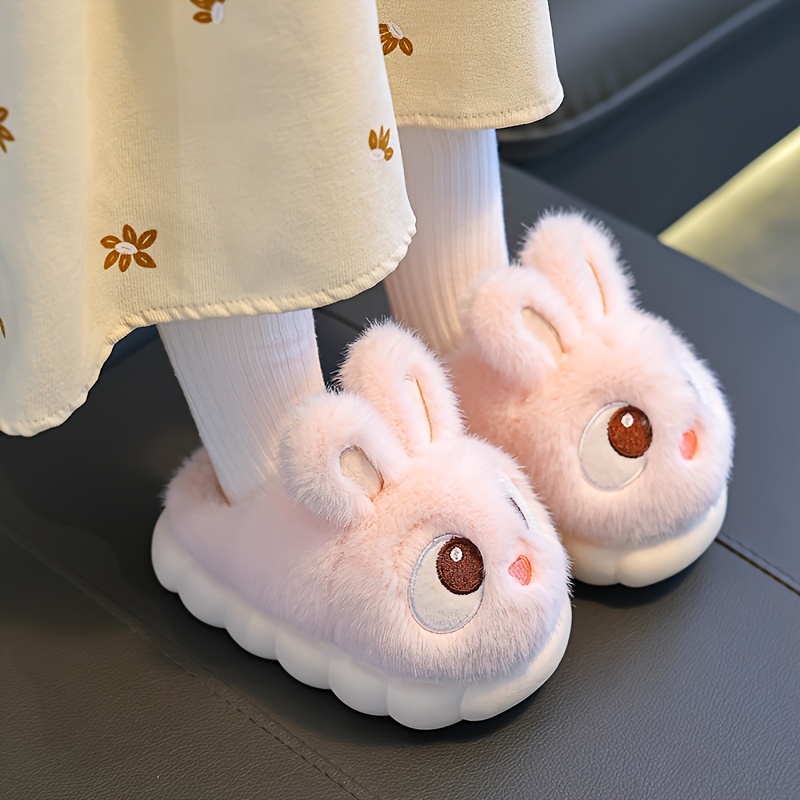 Fuzzy Bunny Style Indoor Slippers For Girls