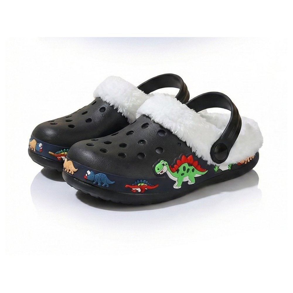 Cozy Clogs With Construction Vehicle Design