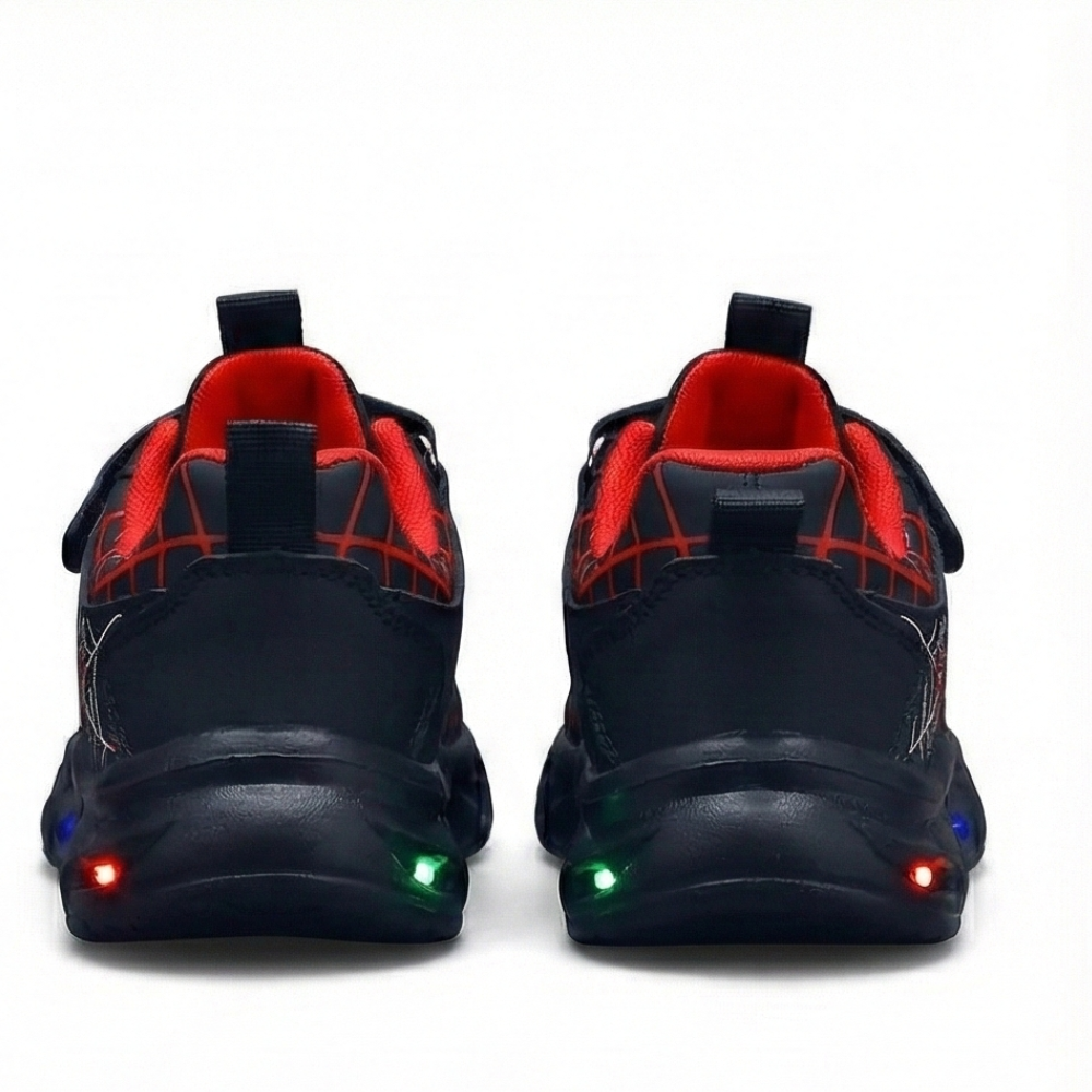 Kids Spider Web LED Sport Shoes