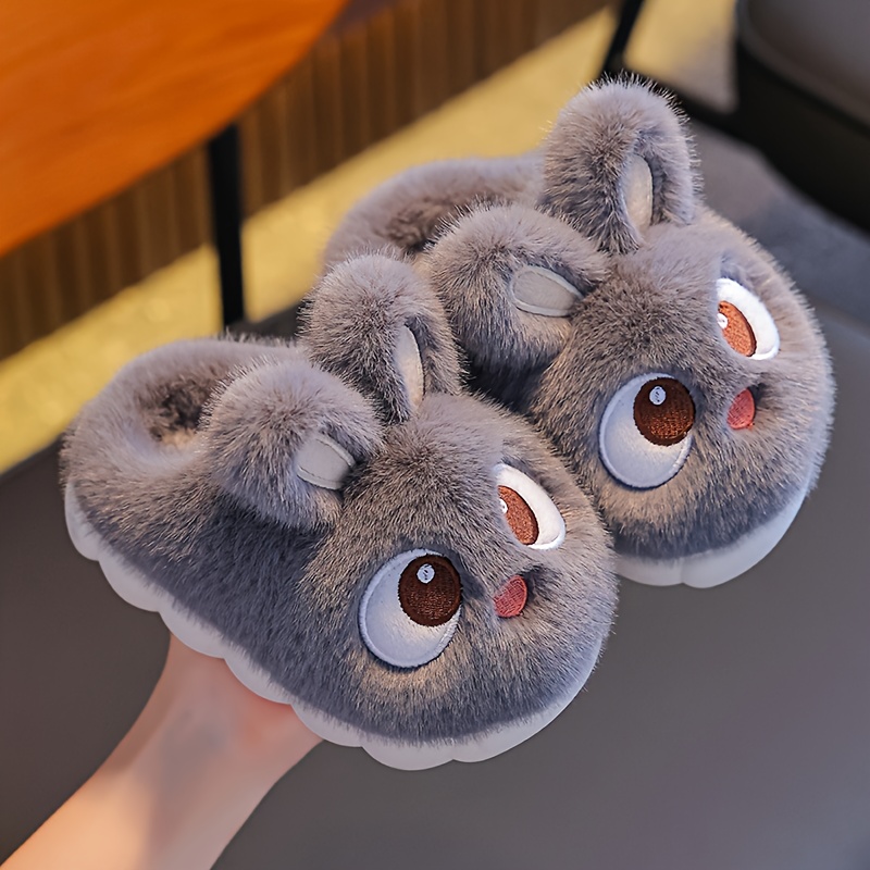 Fuzzy Bunny Style Indoor Slippers For Girls