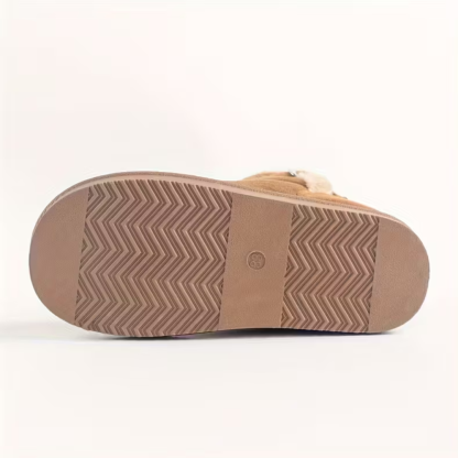 Faux Suede Winter Snow Boots With Non Slip Sole For Kids