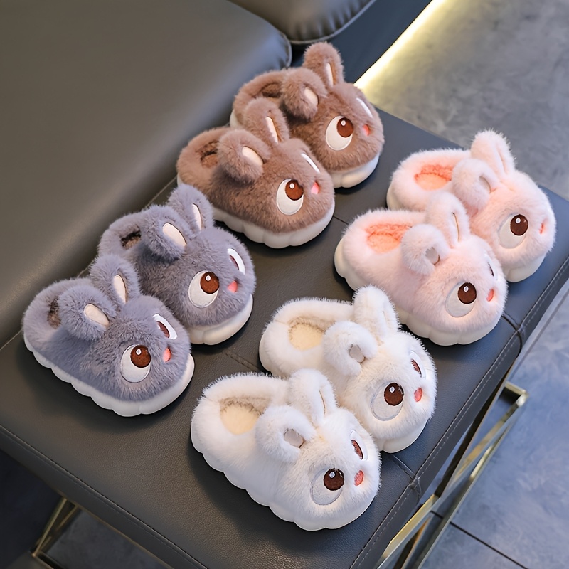 Fuzzy Bunny Style Indoor Slippers For Girls