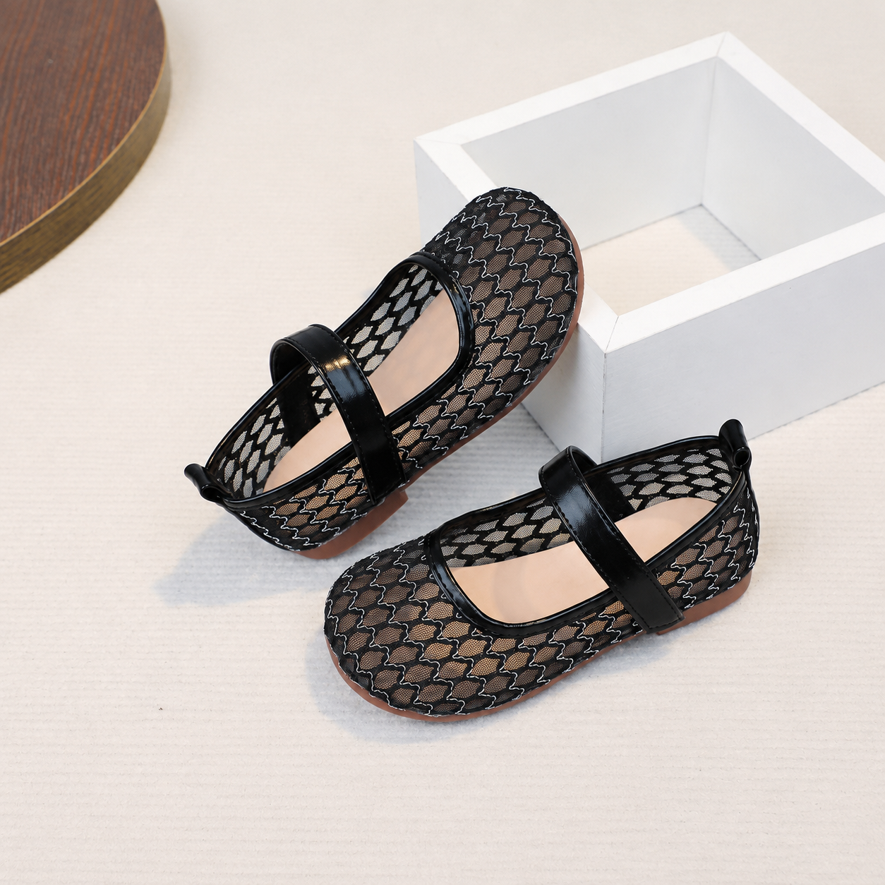 Party Travel Embroidered Flat Ballet Shoes For Girls
