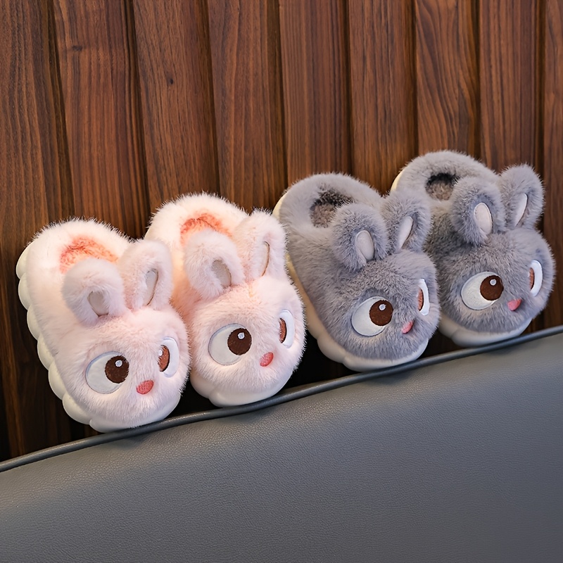 Fuzzy Bunny Style Indoor Slippers For Girls