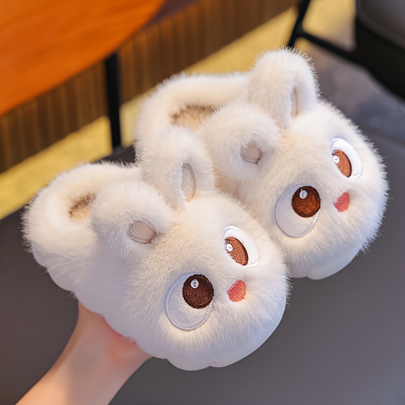 Fuzzy Bunny Style Indoor Slippers For Girls